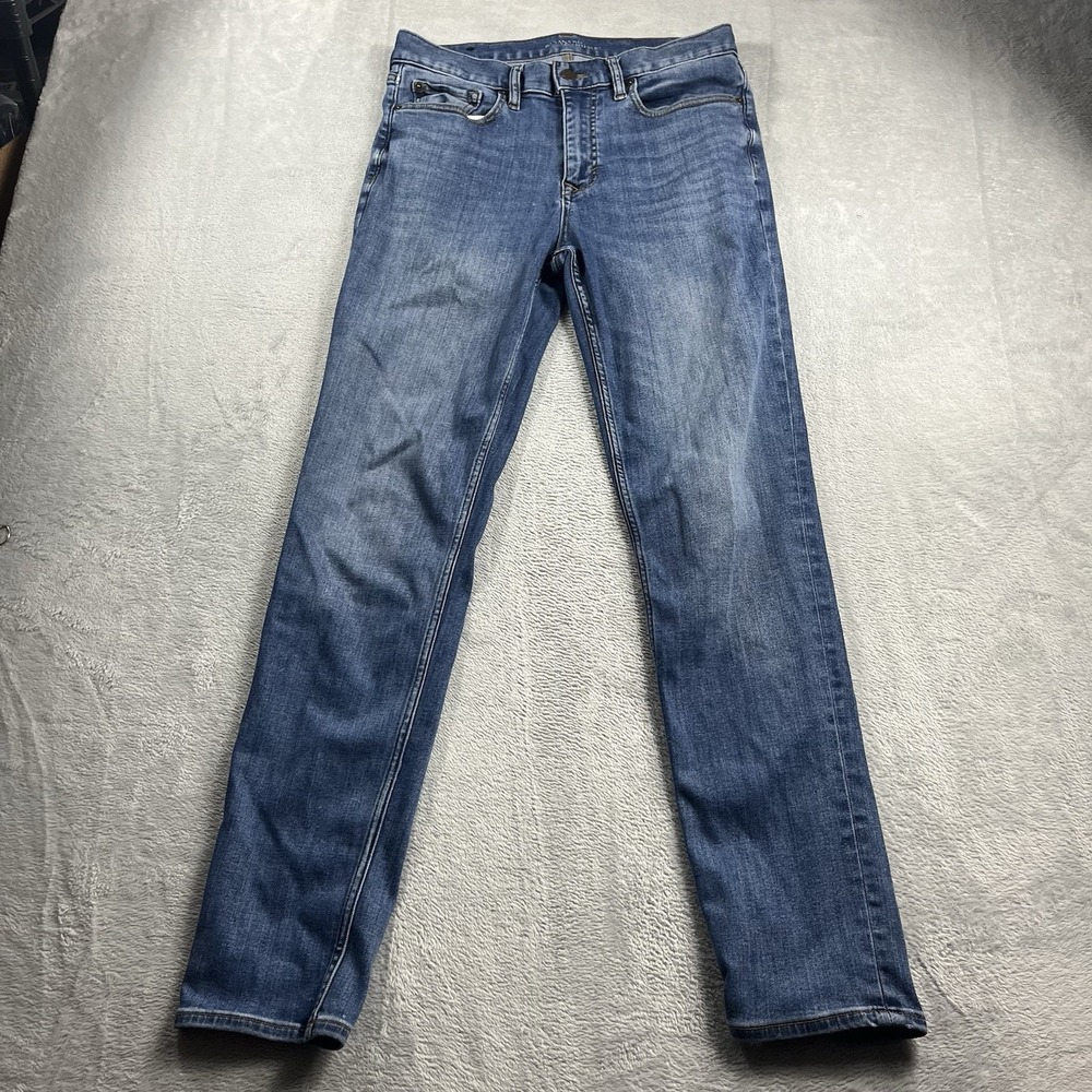 Banana Republic Travelers Jeans Navy Blue Denim Mens 31x30* Pants Slim Fit